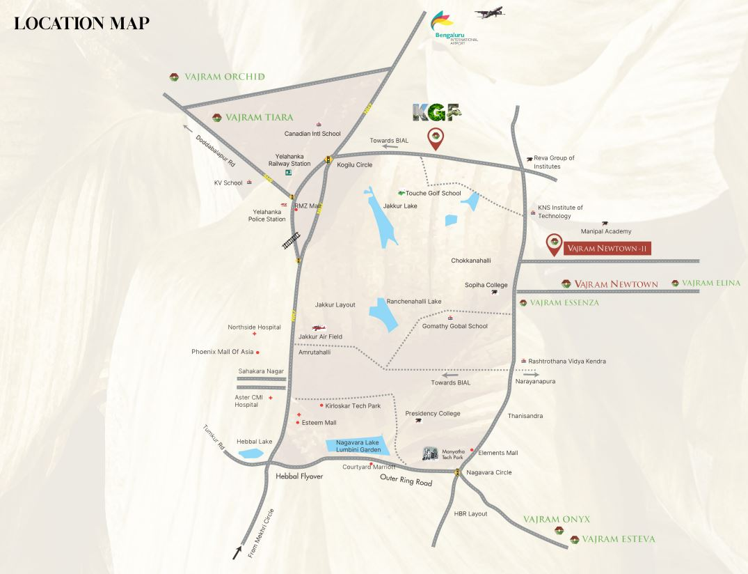 Vajram Vivera-Location